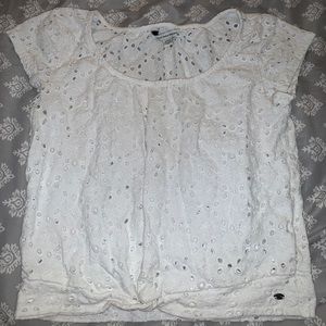 American Eagle eyelet crop top
